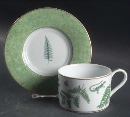 Fern Fantasy Flat Cup & Saucer Set
