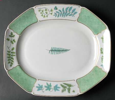 Fern Fantasy 14" Oval Serving Platter