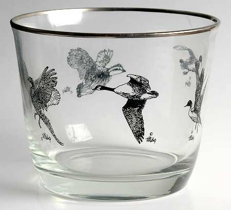 Wild Game Birds Glassware Ice Bucket
