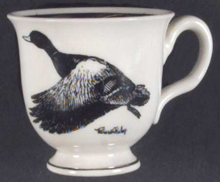 Wild Game Birds Footed Demitasse Cup