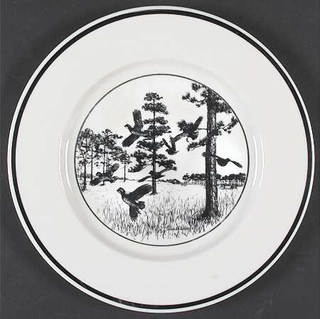 Wild Game Birds Dinner Plate