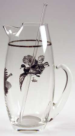 Wild Game Birds 48 Oz Glassware Pitcher