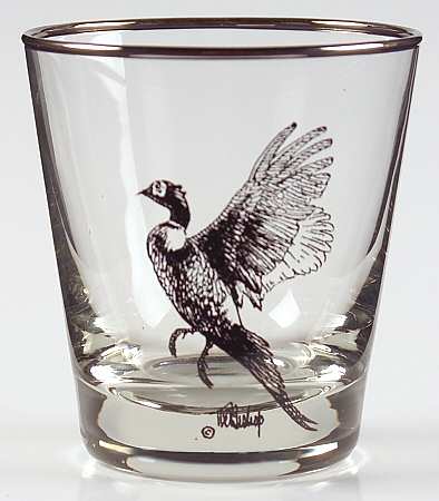 Wild Game Birds Glassware Whiskey