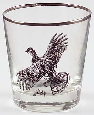 Wild Game Birds 8 Oz Glassware Old Fashioned