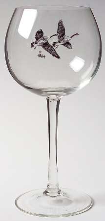 Wild Game Birds Glassware Goblet