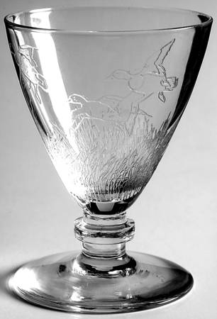 Wild Game Birds Glassware Wine
