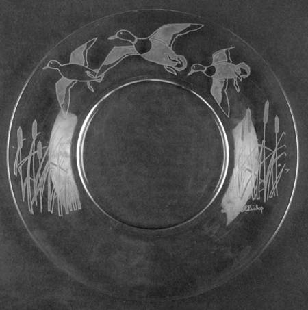 Wild Game Birds Glassware Salad Plate