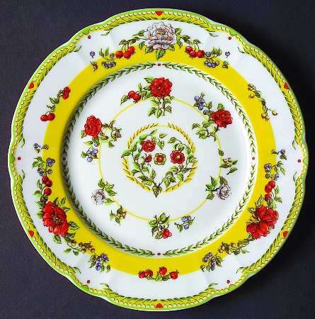 Jardins De Paradis Dessert Luncheon Plate
