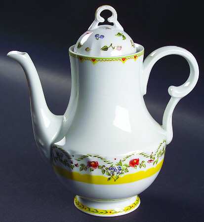 Jardins De Paradis Coffee Pot & Lid