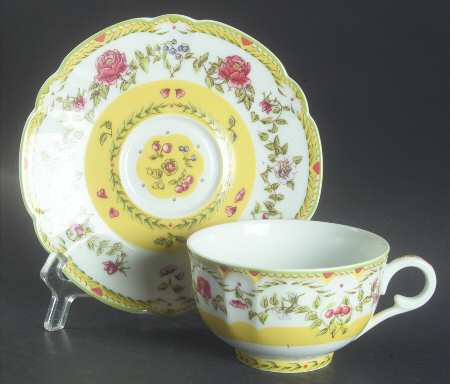 Jardins De Paradis Flat Cup & Saucer Set