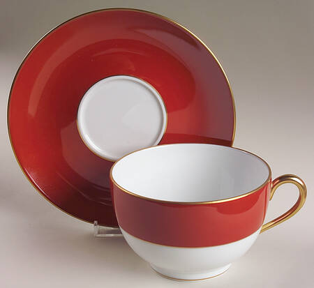 Arc En Ciel Terra Cotta Breakfast Cup & Saucer Set