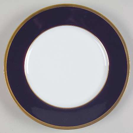 Arc En Ciel Ambassade Blue Dessert Luncheon Plate