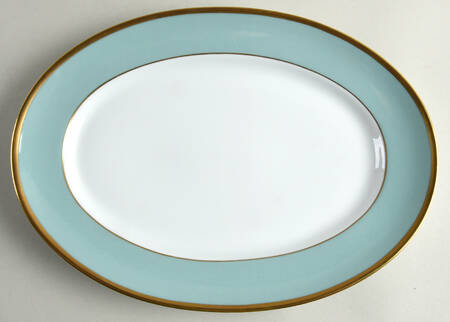 Arc En Ciel Mint Green (Airain) 14" Oval Serving Platter