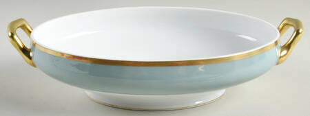 Arc En Ciel Mint Green (Airain) Oval Vegetable No Lid