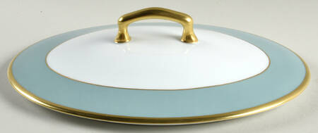Arc En Ciel Mint Green (Airain) Lid for Oval Vegetable