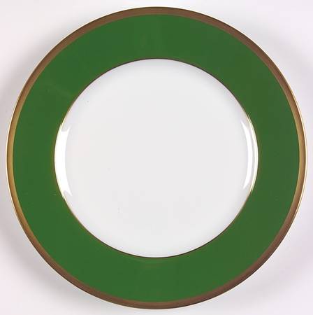 Arc En Ciel Empire Green (Vert) Dessert Luncheon Plate