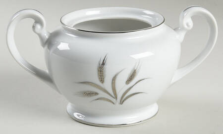 Silver Wheat (Rim Shape) Sugar Bowl No Lid