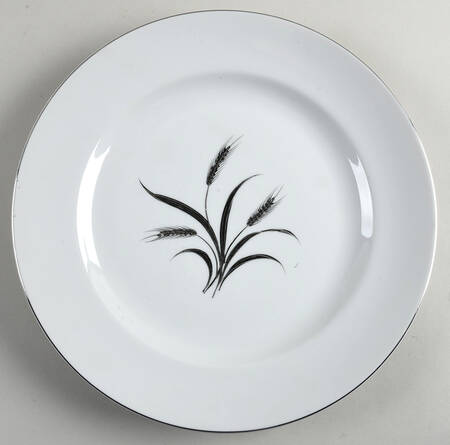 Silver Wheat (Rim Shape) 12" Chop Plate (Round Platter)