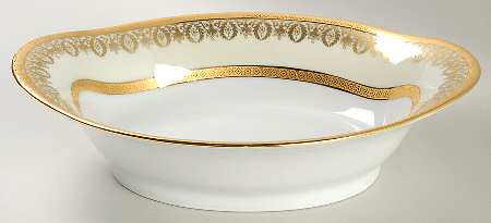 Arizona (Cream Rim) 9" Oval Vegetable Bowl