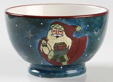 Father Christmas Dessert Bowl by Certified International