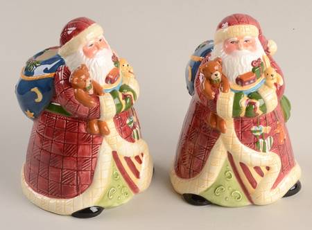 Father Christmas Figural Candlestick
