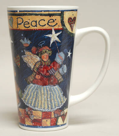 Folk Angel Latte Mug