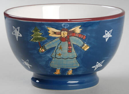 Folk Angel Dessert Bowl