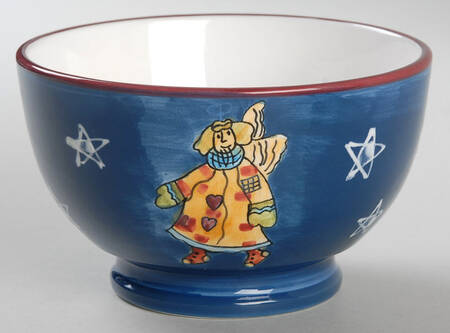 Folk Angel Dessert Bowl