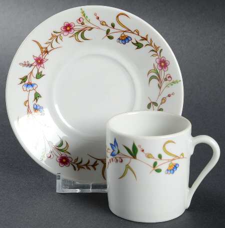 Versailles (Smooth) Flat Demitasse Cup & Saucer Set