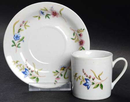 Versailles (Smooth) Flat Demitasse Cup & Saucer Set