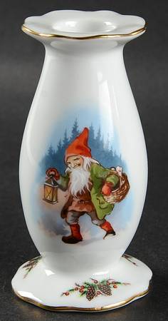 Old Fashioned Christmas Small Candlestick