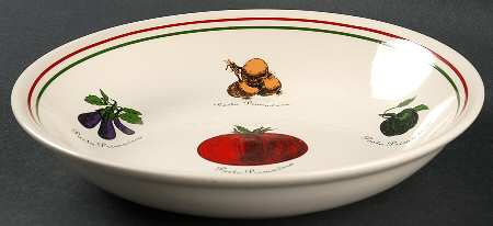 Pasta Primavera 9" Individual Pasta Bowl