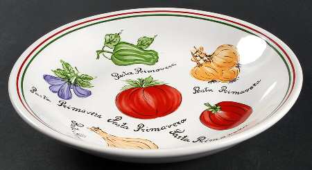 Pasta Primavera 9" Individual Pasta Bowl