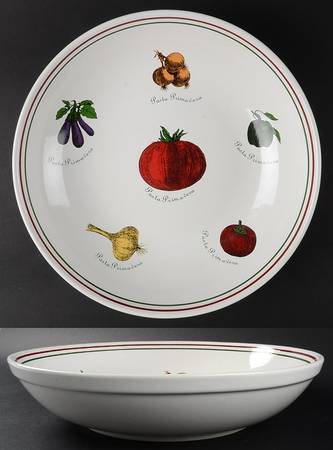 Pasta Primavera 12" Pasta Serving Bowl