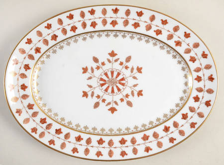 Matignon Rust 14" Oval Serving Platter