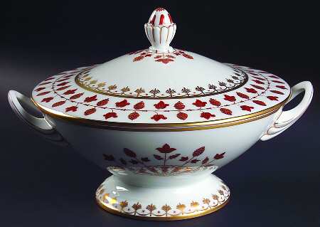 Matignon Rust Round Covered Vegetable by Charles Field Haviland