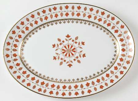 Matignon Rust 15" Oval Serving Platter