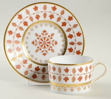 Matignon Rust Flat Cup & Saucer Set