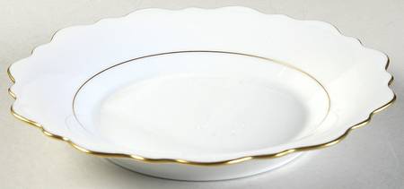 Samoa Gold (Gold Trim and Verge) Rim Soup Bowl