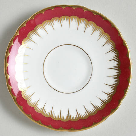Spearpoint Red Saucer for Demitasse Cup