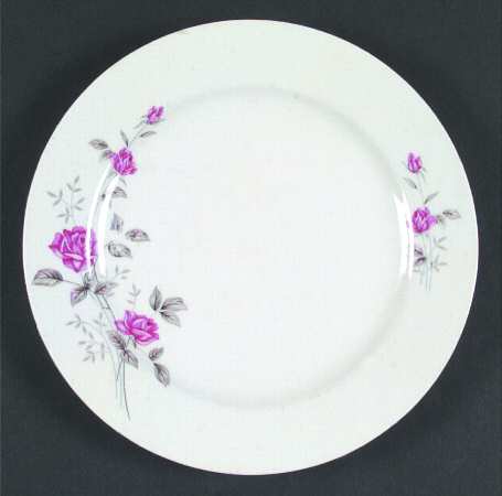 Wedding Rose Luncheon Plate