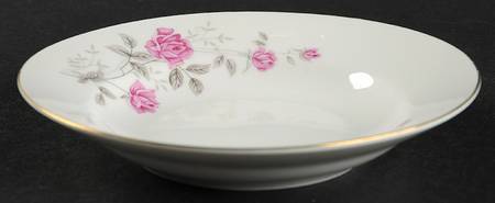 Wedding Rose Rim Fruit/Dessert (Sauce) Bowl