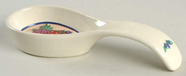 Fruit and Berry Spoon Rest/Holder (Holds 1 Spoon)