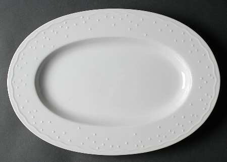 Water Music 15" Oval Serving Platter