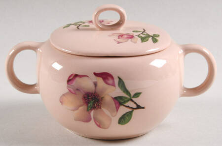 Southern Bell Pink Sugar Bowl & Lid