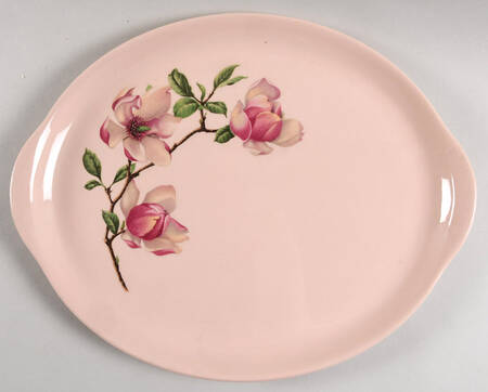 Southern Bell Pink 13" Oval Serving Platter