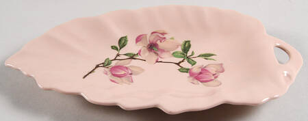 Southern Bell Pink Leaf Shaped Dish
