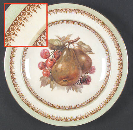 CRD118 (Green) Luncheon Plate