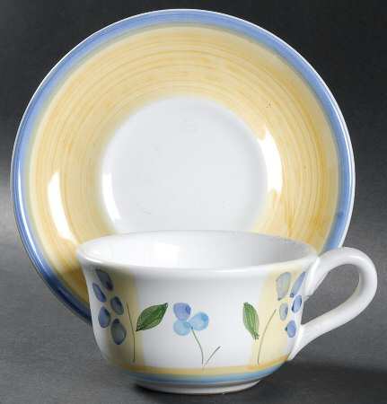 Zafferano Flat Cup & Saucer Set
