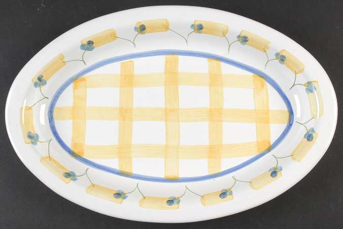 Zafferano 14" Oval Serving Platter